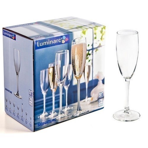 SET 6 COPAS FLAUTA LUMINARC SIGNATURE 17CL